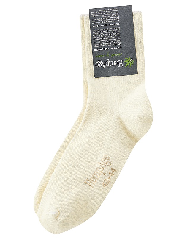 Naturfarbene Hanfsocken gut und günstig Größe 45-47