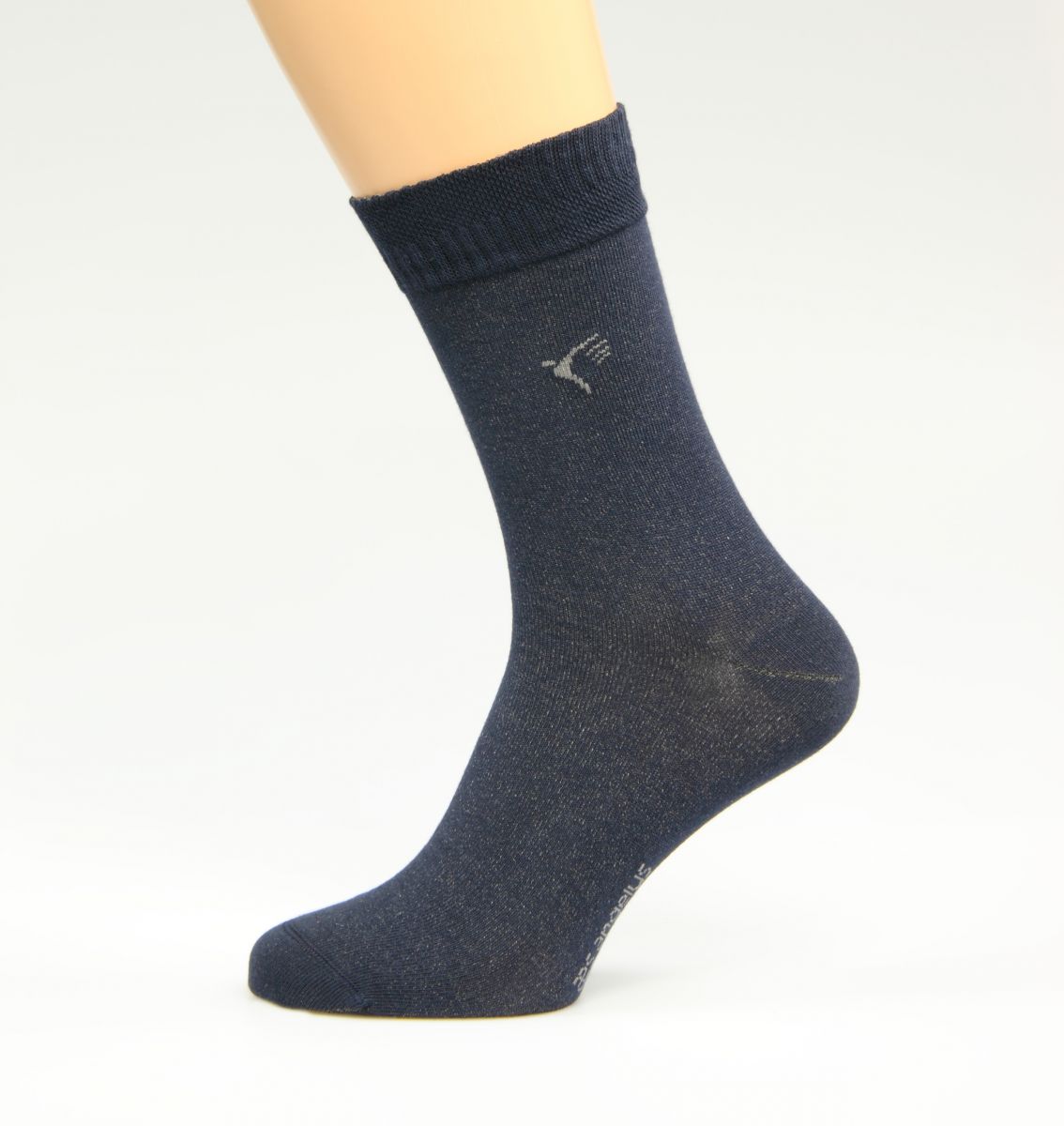 silbersocken dunkelblau baumwolle Größe 44-46