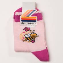 Kindersocken Biene Rosa