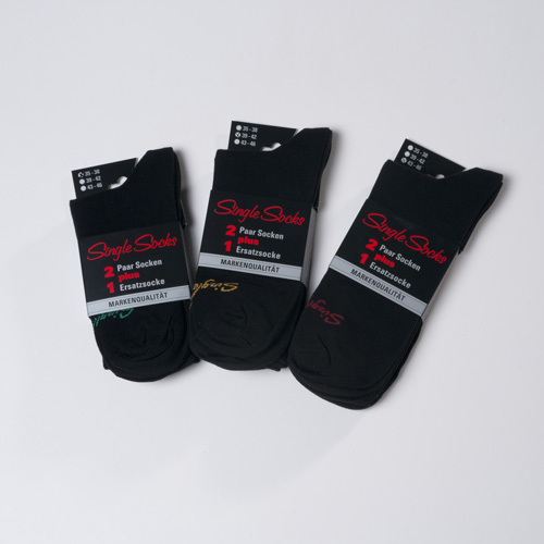 Single Socks mit Farb-Code