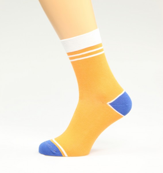 Orange gestreifte Business-Socken Größe 39, 40, 41
