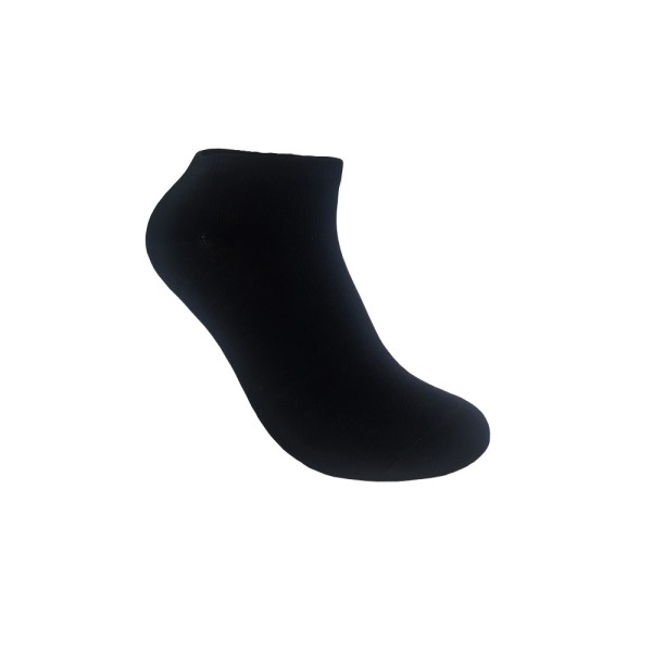 3 Paar Sneaker-Socken schwarz Größe 51-52-53