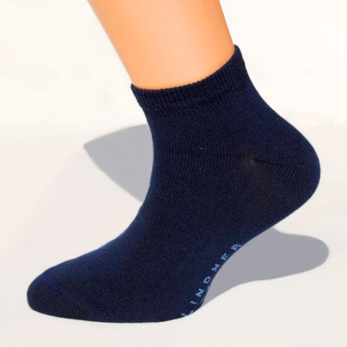 3 Paar Sneaker-Socken dunkelblau Größe 23, 24, 25, 26