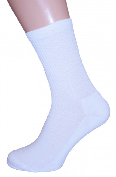 Sportsocken weiß Größe 42, 43, 44