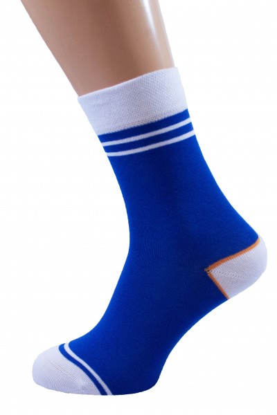 Blaue gestreifte Business-Socken Größe 48, 49, 50
