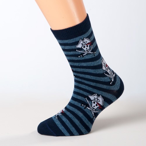 Socken Pirat dunkelblau Größe 27, 28, 29, 30